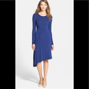 BCBGMAXAZRIA Korinna Asymmetrical Knit Dress